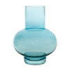 Tabletop Blue Glass Vase Set Of 4 9 Inch Height For Modern Interiors By Melrose