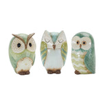 Melrose Terra Cotta Owl Figurine (Set of 3)