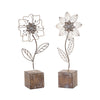 Melrose Metal Floral Decor (Set of 2)