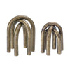 Melrose Modern Metal Arches Sculpture (Set of 2)