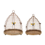 Melrose Bee Skep Hive Decor (Set of 2)