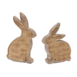 Melrose Wicker Rabbit Decor (Set of 2)