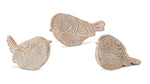 Whimsical Etched Bird Set – Woodland Style Home Decor