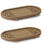 Ornate Wood Tray Set – 1.75