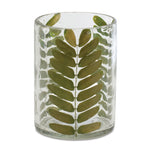 Melrose Dried Leaf Glass Candle Holder (Set of 3)