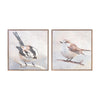 Melrose Framed Bird Canvas Block (Set of 2)