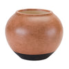 Brown and Black Two Tone Ceramic Vase – 7.25 Inch