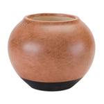 Two Tone Ceramic Vase – 7.25"H Brown and Black Urn Style Accent by Melrose