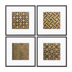 Melrose Framed Art Deco Geometric Print (Set of 4)