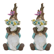 Tree Trunk Gnome Stack (Set of 2)