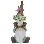 Whimsical Tree Trunk Gnome Figurines – Set of 2