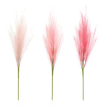 Assorted Pink Plume Spray Set – Set of 3, 42.5"H Faux Floral Stems by Melrose