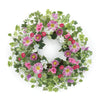 Melrose Mixed Floral and Ivy Leaf Wreath 24.5"D