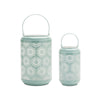 Melrose Punched Metal Lantern Candle Holder (Set of 2)