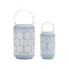 Melrose Punched Metal Lantern Candle Holder (Set of 2)