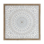 Melrose Framed Paper Mache Mandala Wall Plaque 25.5"SQ