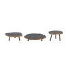 Rustic Tree Disc Pedestal Trays – Set of 3