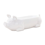 Melrose Ceramic Pig Planter 13"L