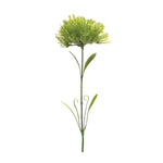 Puff Flower Stem Set – 24"H Green Faux Floral Decorative Stems (Set of 6) Plastic Home Accents by Melrose