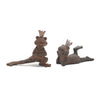 Melrose Royal Lounging Frog Figurine (Set of 6)