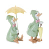 Melrose Raincoat Duck Figurine with Umbrella (Set of 2)