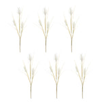 Rabbit Tail Spray Set of 6 – Plastic Faux Stems 45.5" Green Decorative Spray by Melrose