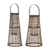 Bamboo Lantern Home Candle Holder Set – 28" H by Melrose