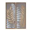 Melrose Wood Framed Fern Panel Wall Art (Set of 2)