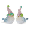 Melrose Succulent Bird Gnome Figurine (Set of 2)