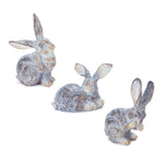 Melrose Garden Rabbit Figurine (Set of 3)