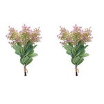 Green Pink Lilac Bundle – 18.5" Faux Floral Arrangement by Melrose