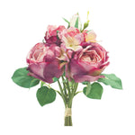 Small Faux Rose Stems – 12.5" Decorative Indoor Accents by Melrose