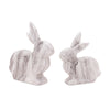 Melrose Marble Print Rabbit Decor (Set of 2)