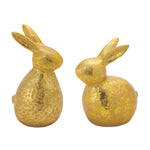 Melrose Gold Rabbit Decor (Set of 2)