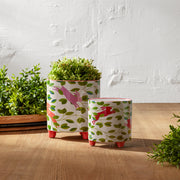 Plastic Faux Foliage Half Orb Set 