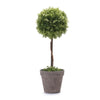 Faux Potted Topiary Tree 17.5" Tall