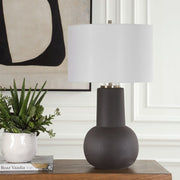 Classic Ceramic Table Lamp with White Drum Shade