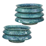 Uttermost ZigZag Accordion Ceramic Bowls – Blue and Green Reactive Glaze