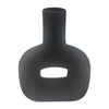 Sagebrook Home 17444-02 Dol, 8" Open Cut Vase, Black