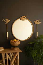 Bird shaped candle wall sconce for dining rooms, hallways and bedrooms