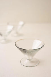 textured cocktail glass,