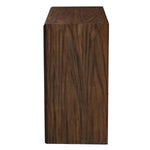 Retro Style Dresser – Bowtie Carved Drawer Chest with Tapered Legs