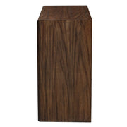 Retro Style Dresser – Bowtie Carved Drawer Chest with Tapered Legs