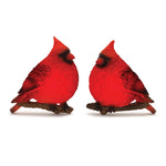 Christmas Nature-Inspired Wall Decor – LED Cardinal Accent Set of 2 by Melrose