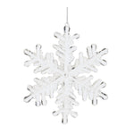 Melrose Clear Acrylic Snowflake Oranment (Set of 12)