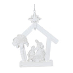 Melrose Clear Acrylic Nativity Ornament (Set of 4)