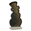LED Snowman Infinity Light Duo – 12"H – Acrylic Holiday Decoration for Mantels or Shelves – By Melrose