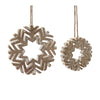 Melrose Cut-Out Wood Snowflake Ornament (Set of 12)