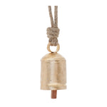 Christmas Rustic Gold Bell Ornaments – Farmhouse Tree Decor 3.5 inch by Melrose