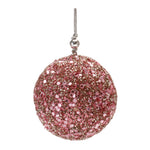 Melrose Pink Beaded Ball Ornament (Set of 12)